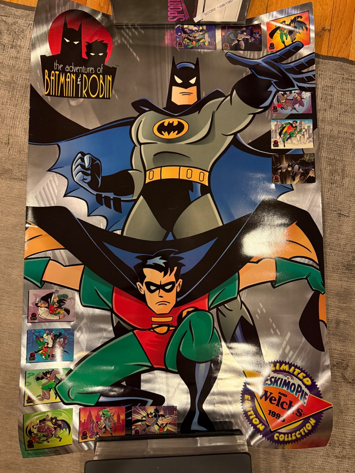 The Adventures of Batman & Robin Eskimo Pie Welch’s Promotional Poster 1996 EXMT