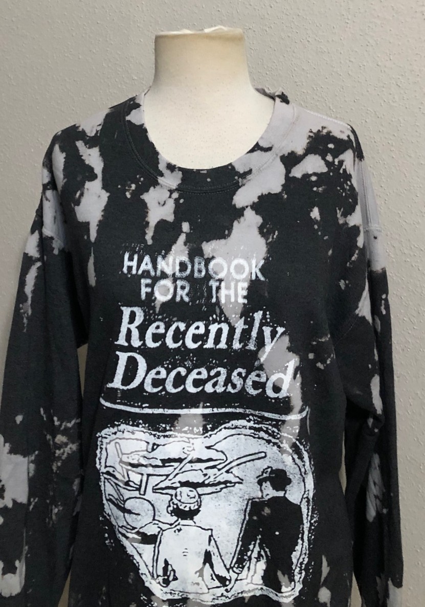 Beetlejuice Heavy “M” Cotton/ Polyester Blend Graphic Long Sleeve Sweatshirt