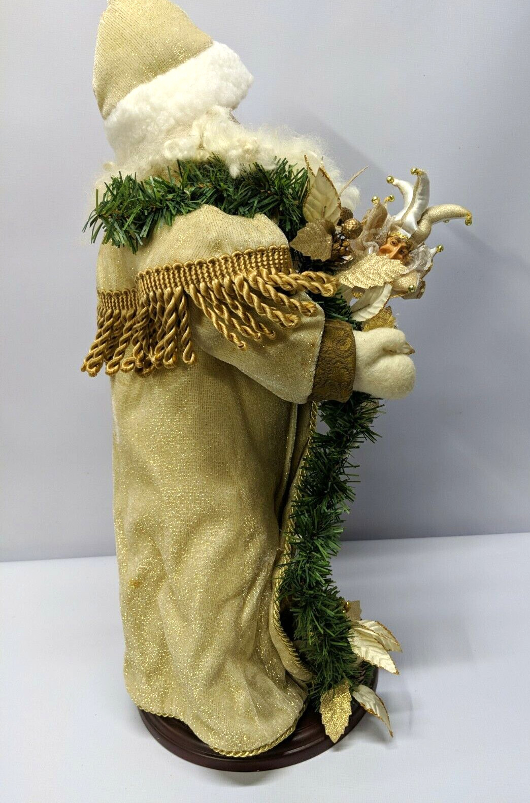 VIN 21″ Inch Handcrafted Santas Workshop Santa/Gold/Christmas Xmas Holiday decor