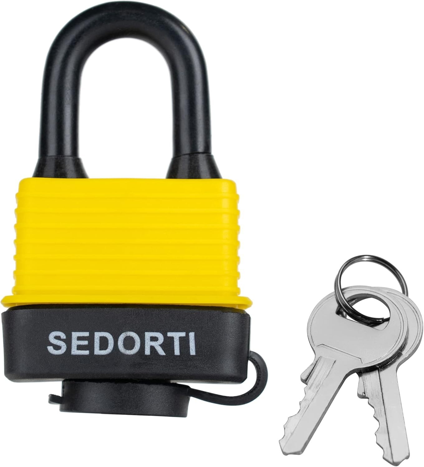 12 Pack Yellow Waterproof Padlocks – Keyed Alike