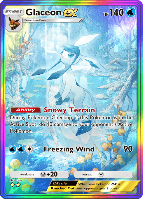 [DIGITAL] Glaceon ex – Rainbow Rare – ENG – Pokemon TCG Pocket
