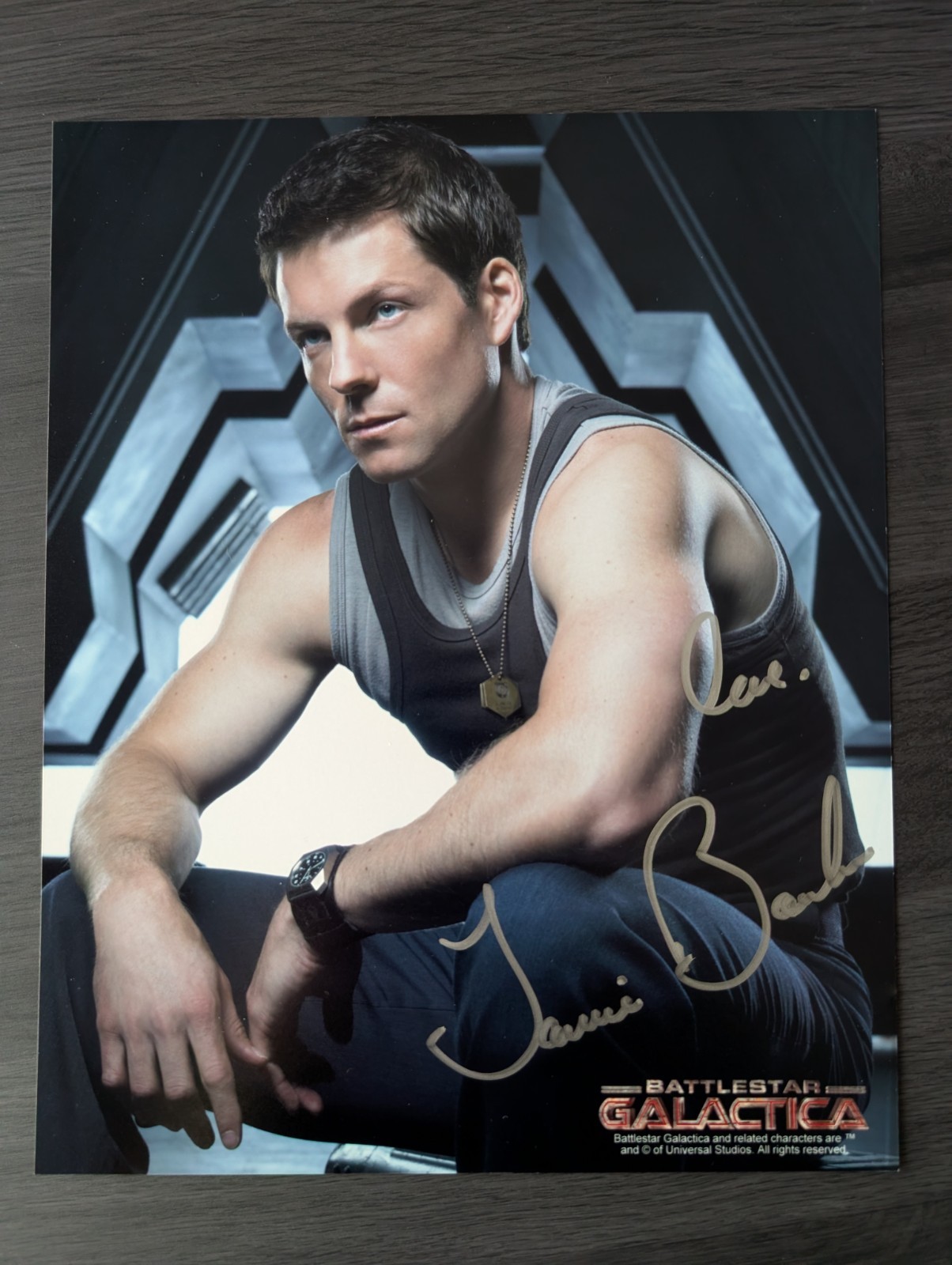 Jamie Bamber, BSG Battlestar Galactica Hand Signed 10×8 Autograph