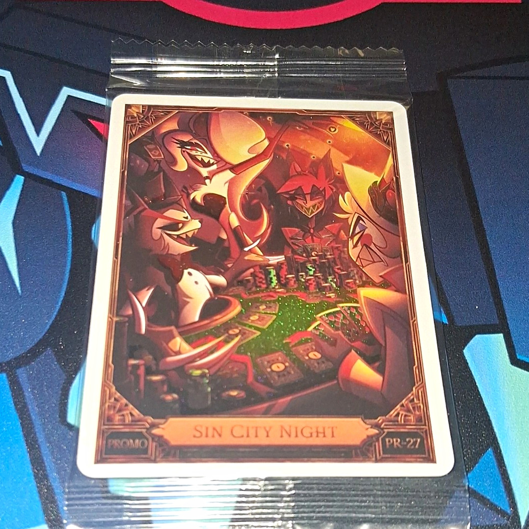 Hazbin Hotel Trading Cards Promo PR-27 “Sin City Night” LVL UP Expo Exclusive
