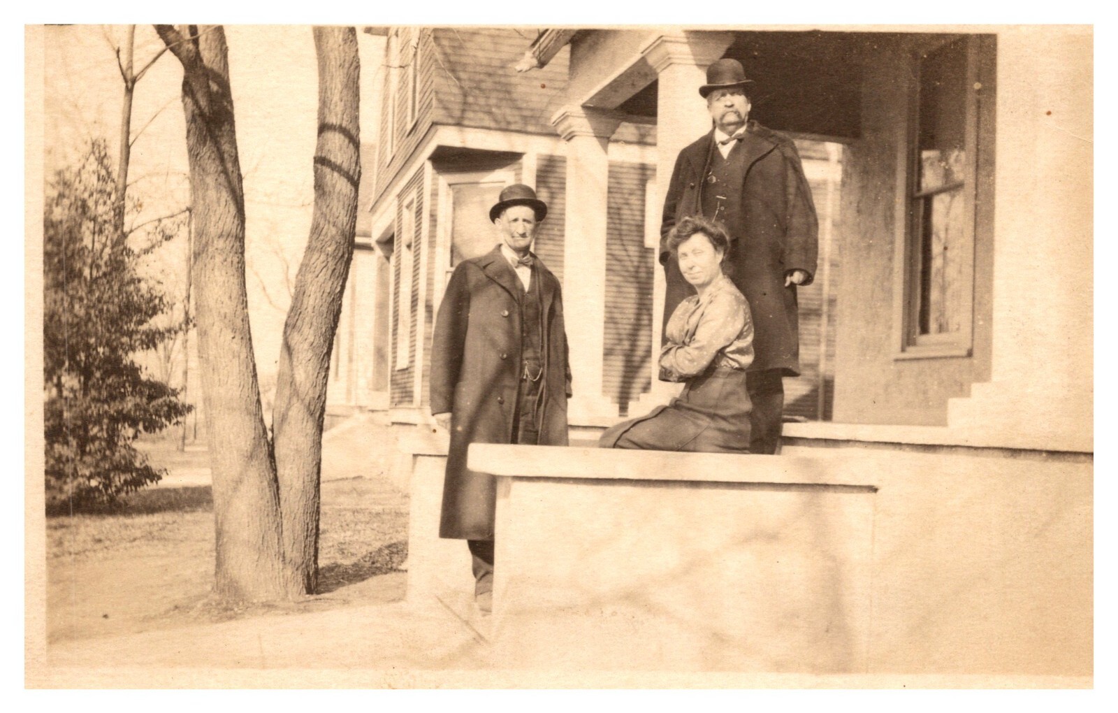 postcard W. S. and J.H. Cary and wife RPPC A9294