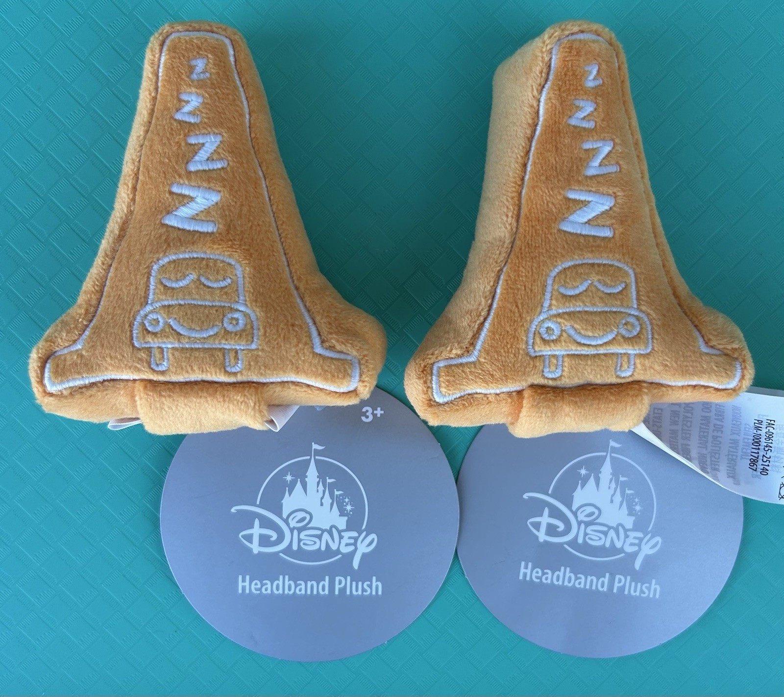 Disney Parks Cars Cozy Cone Create Your Own Headband Plush Pixar Set Of 2 – New