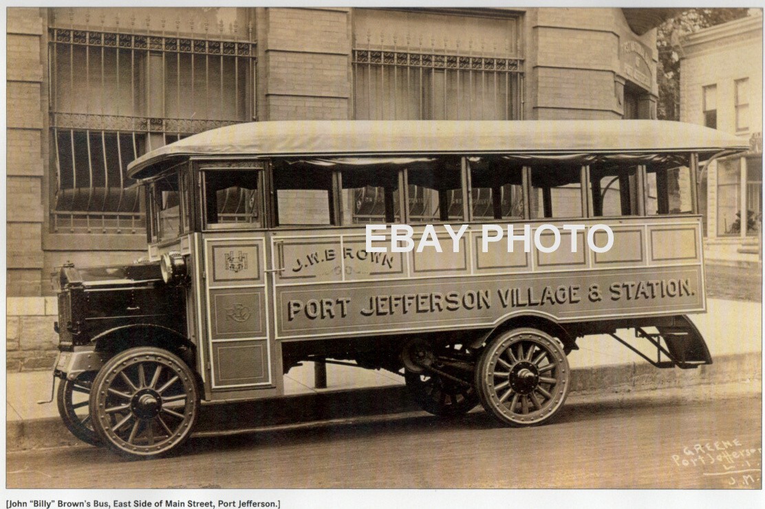 Port Jefferson long island NY B/W 8″ x 10″ Print of Billy Brown’s Bus East Main