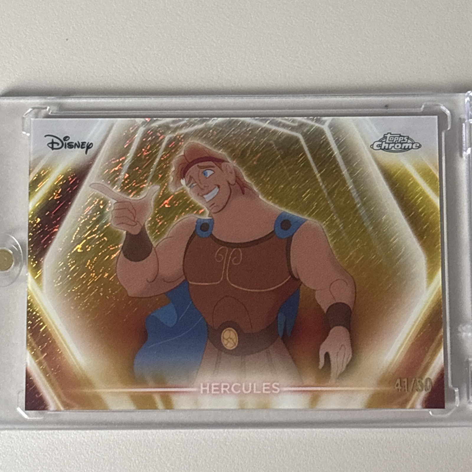 2026 Topps Disney Neon #CNE-131 Hercules Gold /50