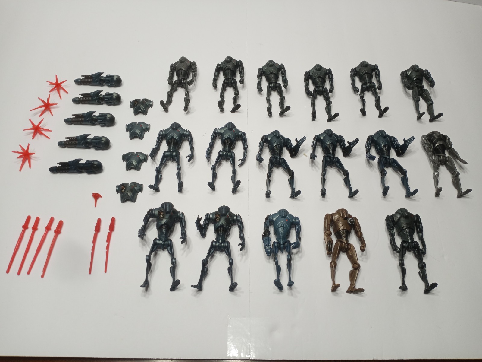 Star Wars Super Battle Droid Lot Of (17) Plus Accessories