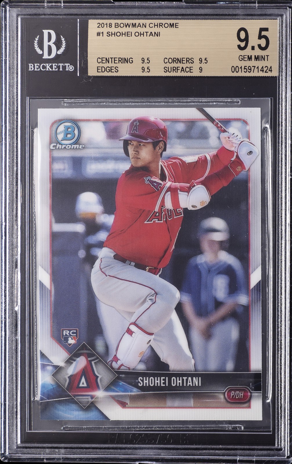 2018 BOWMAN CHROME #1 SHOHEI OHTANI BGS 9.5