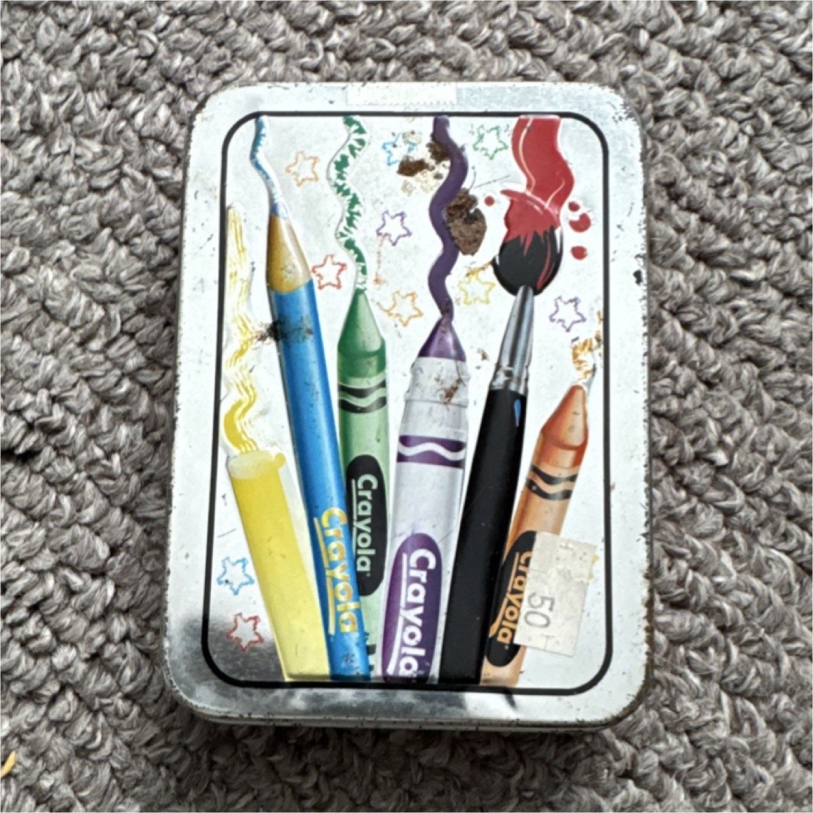 Crayola Art Theme Collectible Playing Cards Tin Box Set Modern (1970-Now)