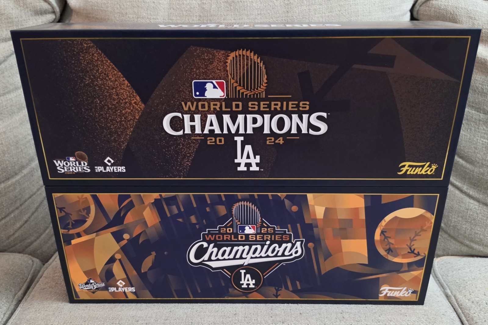 Funko Pop! MLB: Los Angeles Dodgers 2024 and 2025 World Series Champions 5-Pack