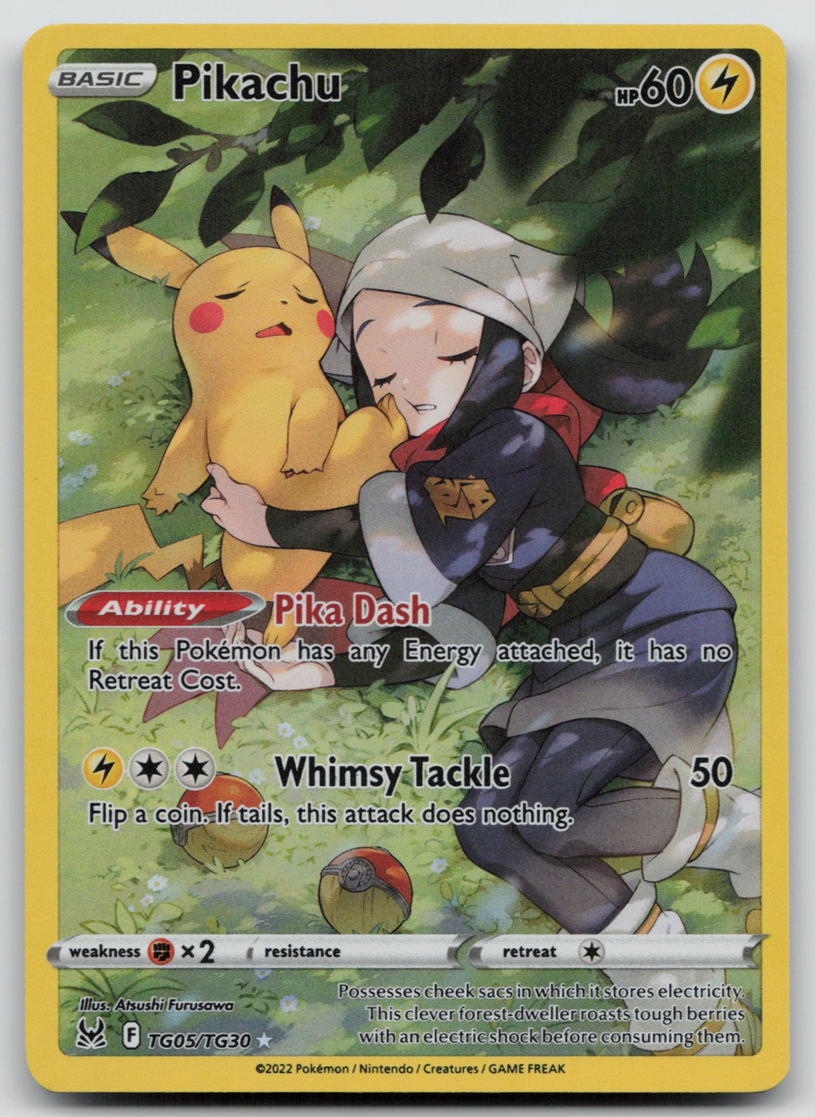 SWSH11: Lost Origin Trainer Gallery #TG05/TG30 Pikachu
