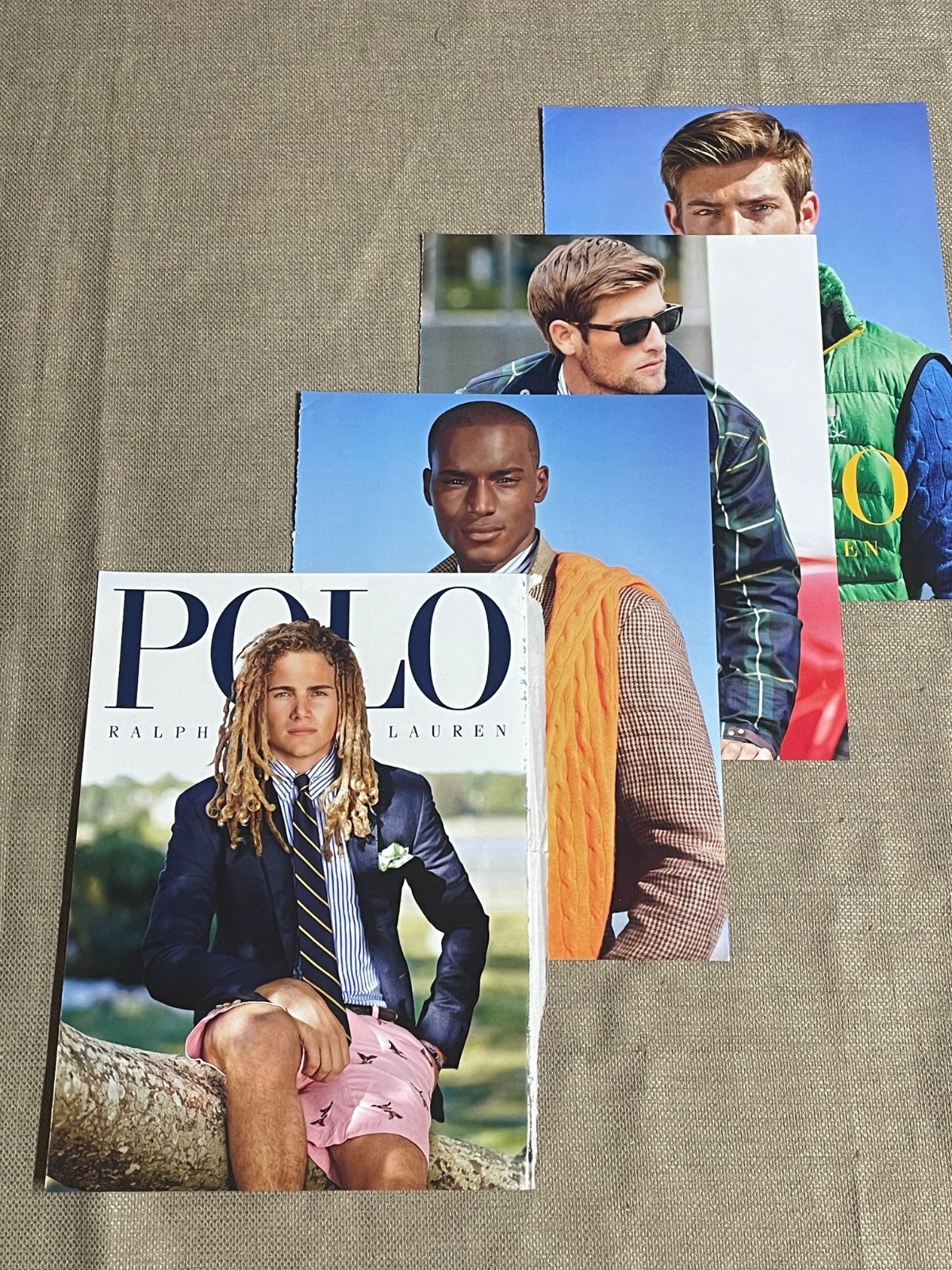 POLO Ralph Lauren 2014 5 page Menswear Magazine Advertisement Ad campaign
