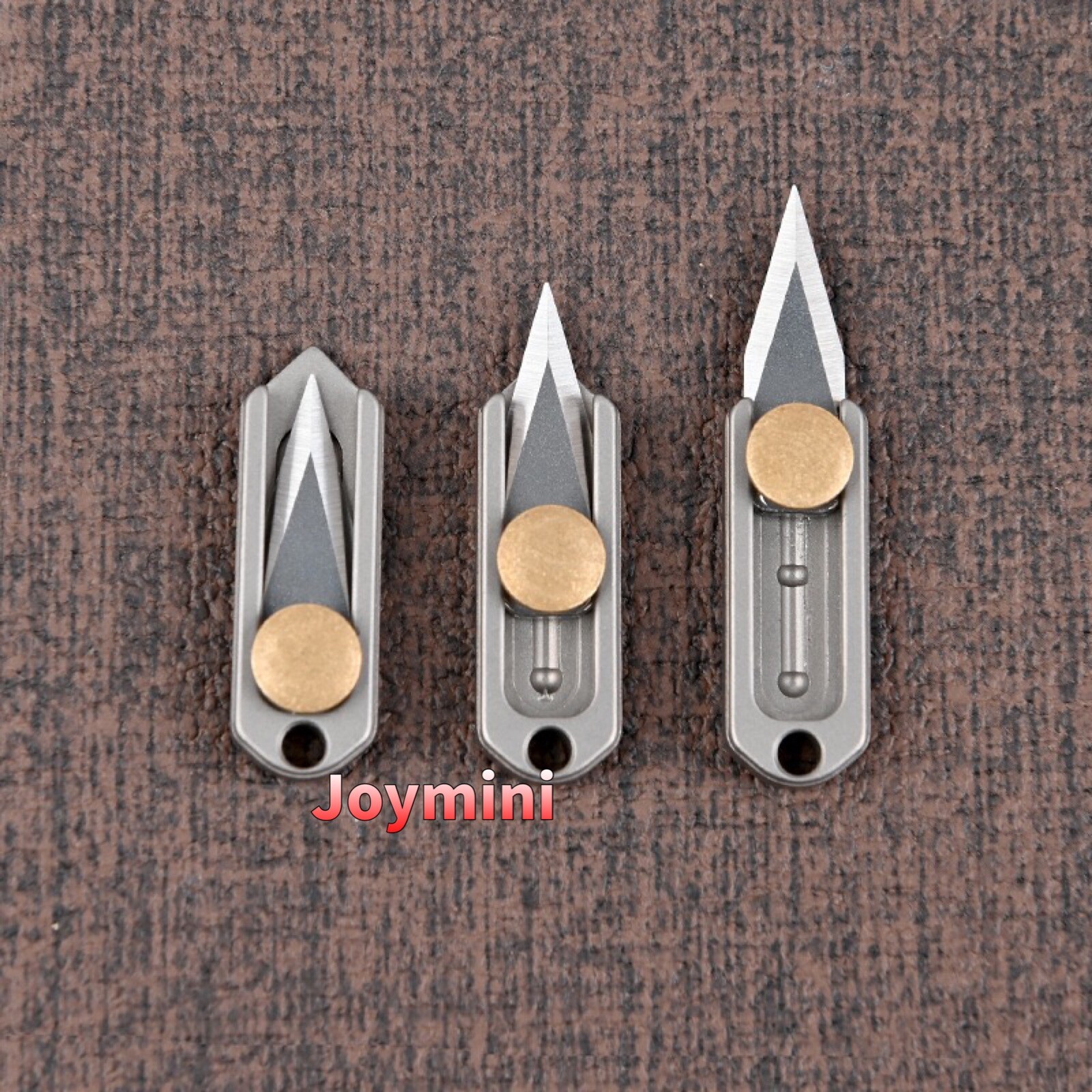 Miniature Tiny Real Working Smallest Pocket Titanium Alloys Knife Keychain Gift