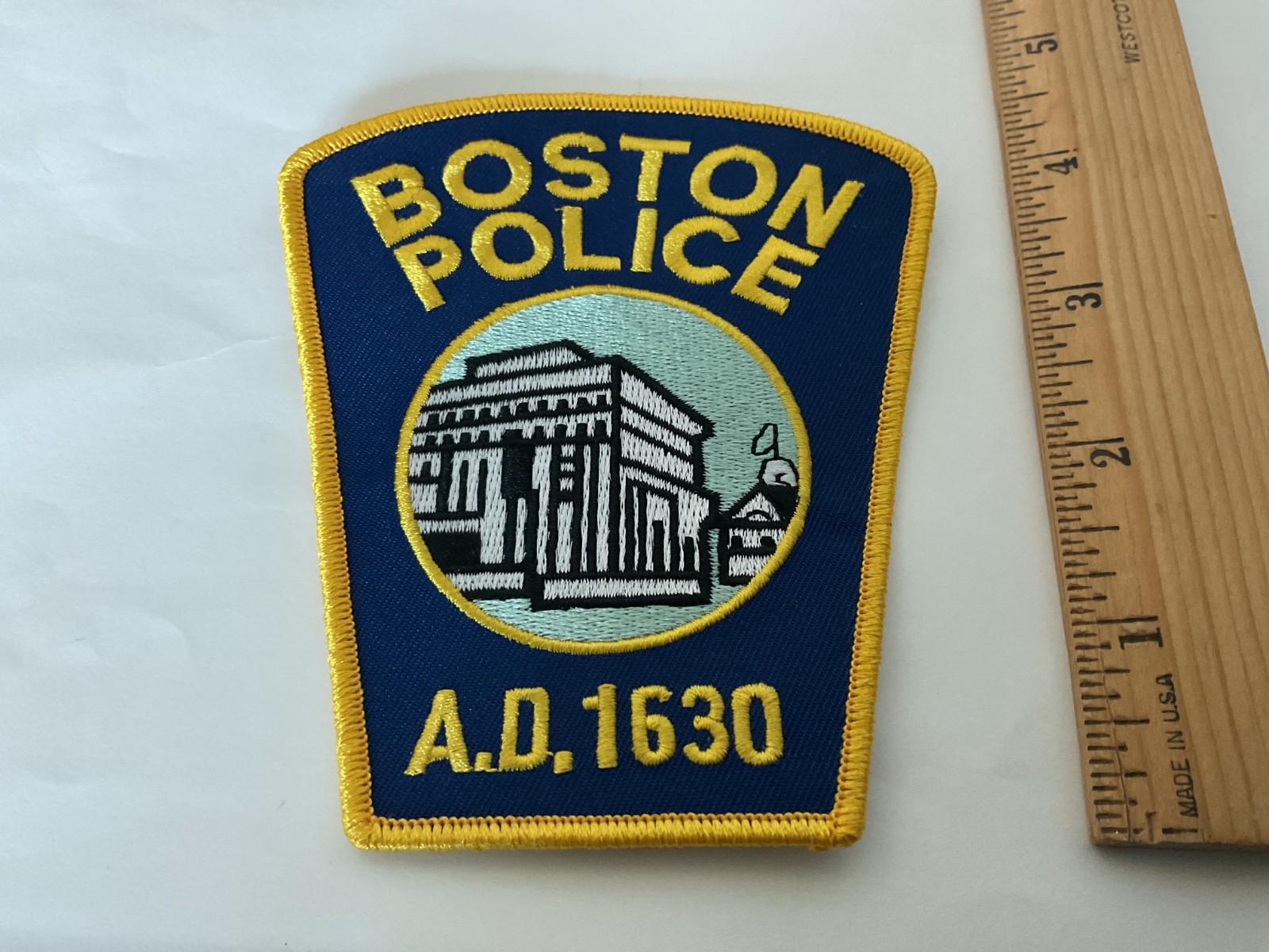 Boston Police Massachusetts collectible patches New Current Style Full Size.
