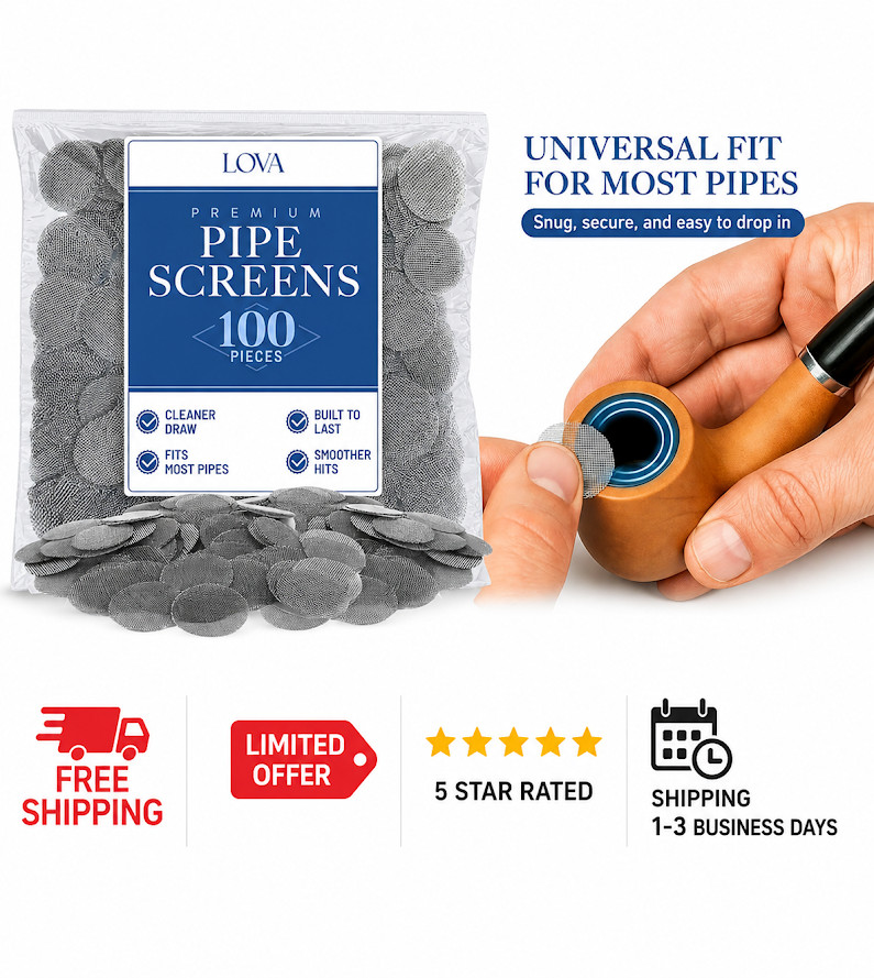 100 Pcs Pipe Screens Stainless Steel Screen Filter for Pipe 3/4 Mesh Pipe Filter