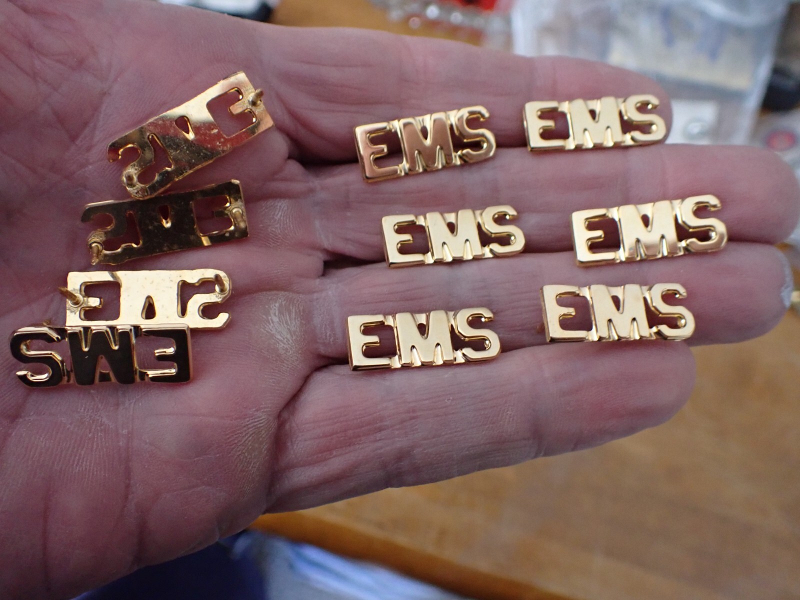 EMERGENCY TECHNICIAN PINS EMT AMBULANCE RESCUE 10 PINS ENTIRE LOT BX 15 #2