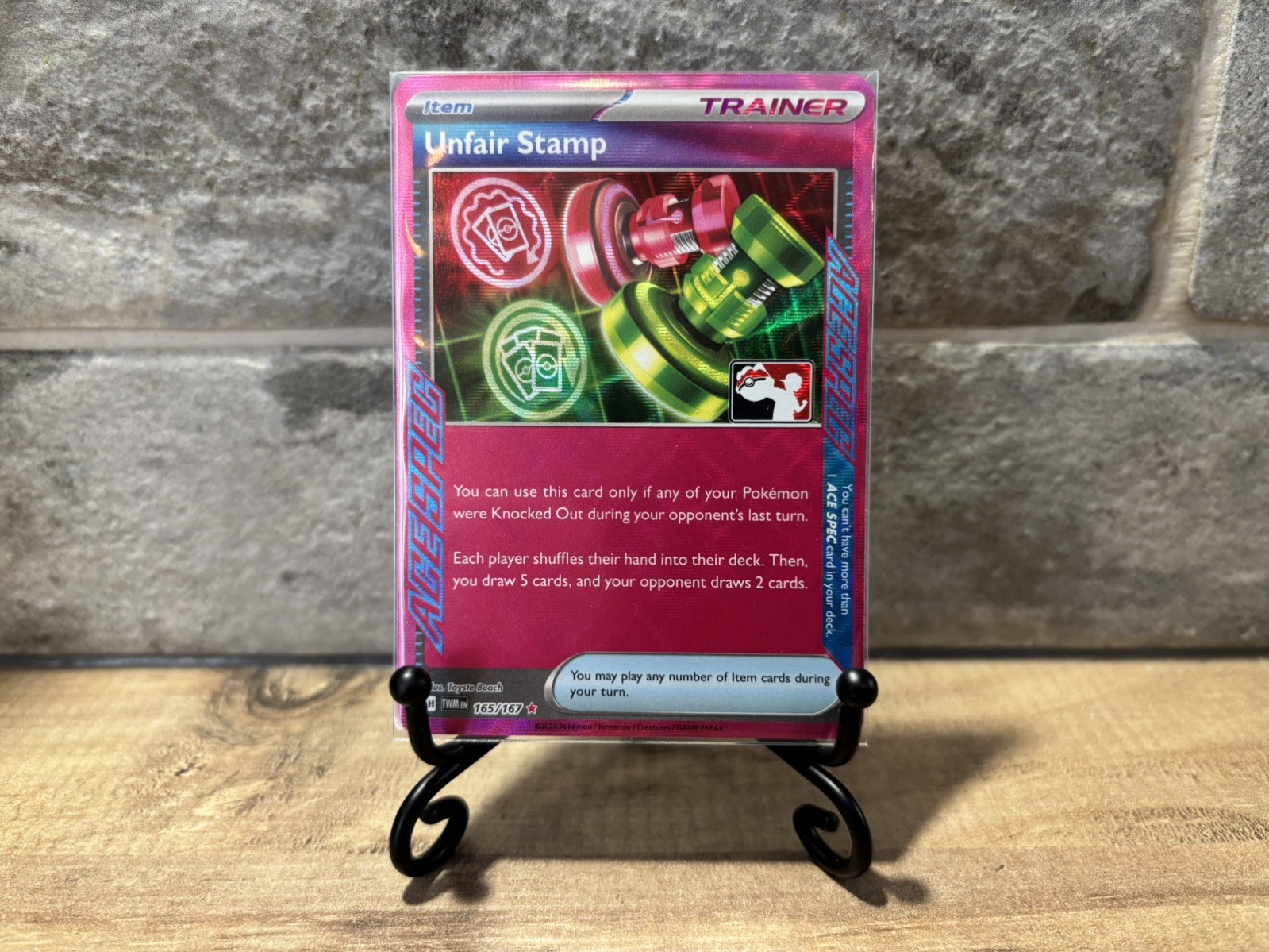 Unfair Stamp 165/167 Prize Play Stamped Pack Series 6 ACE Spec