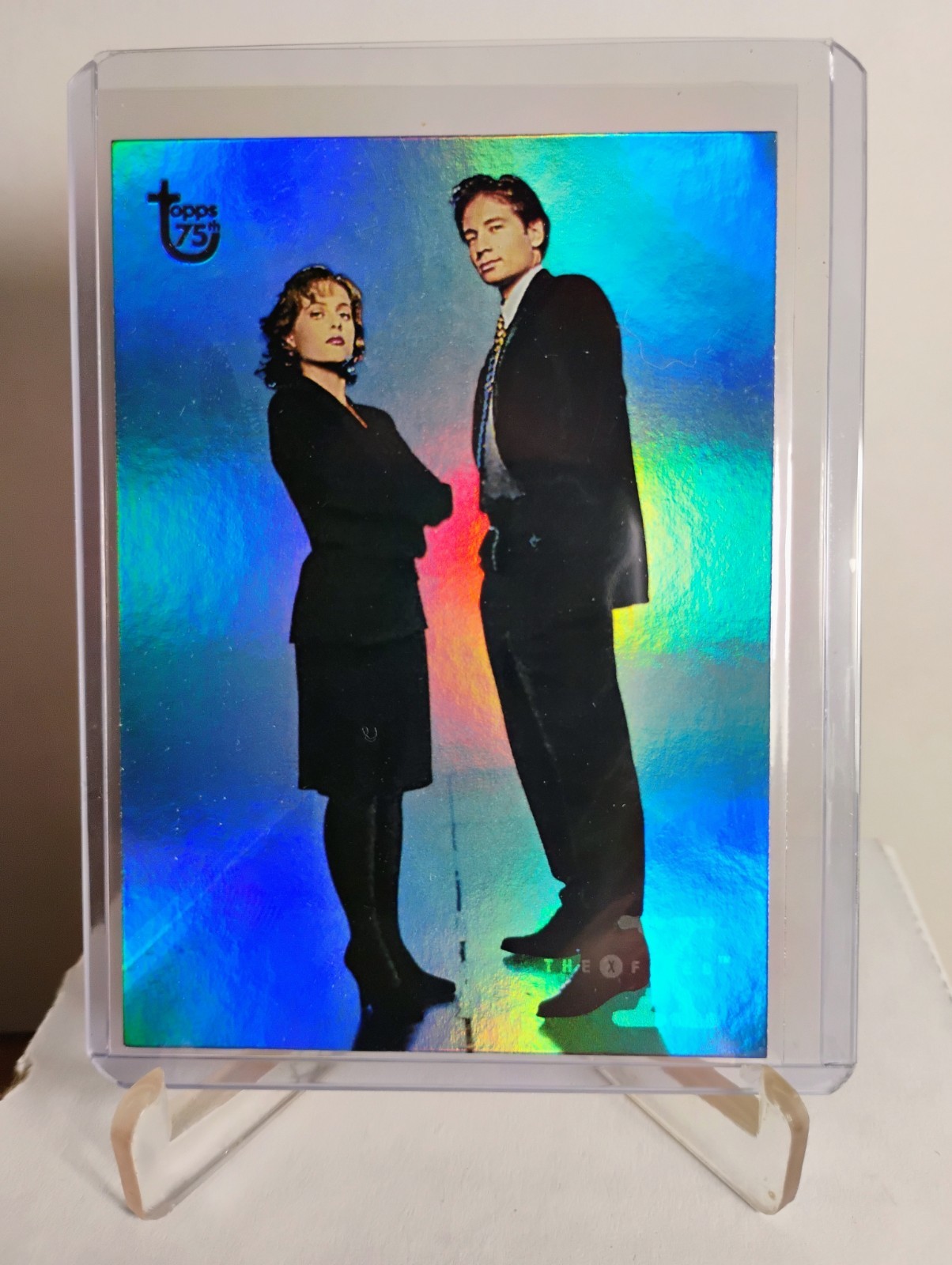 2013 Topps 75th Anniversary #100 The X-Files Rainbow Foil Parallel