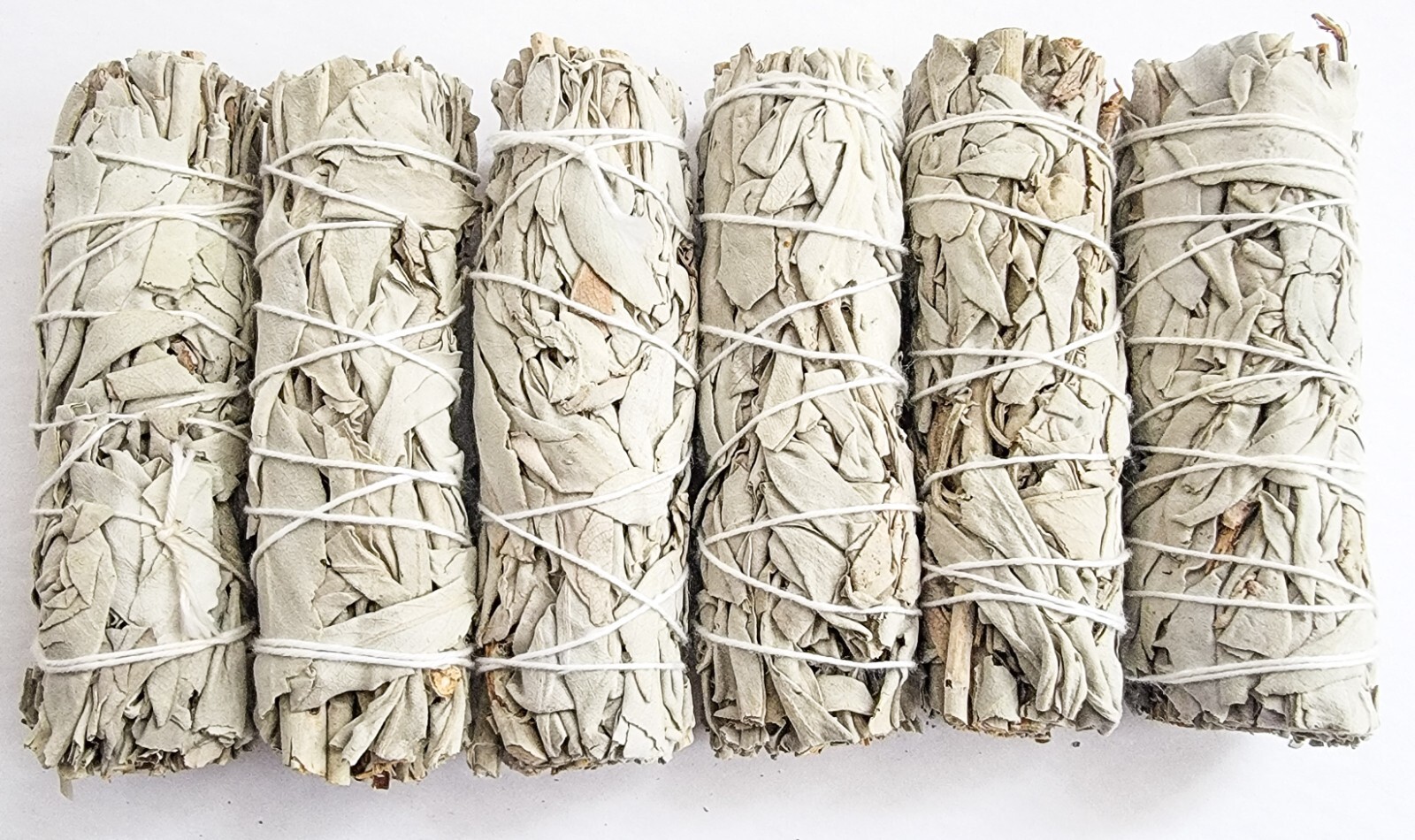 6 pk White Sage Smudge 4 inch Stick for Smudging, House Cleansing – Free Ship!!