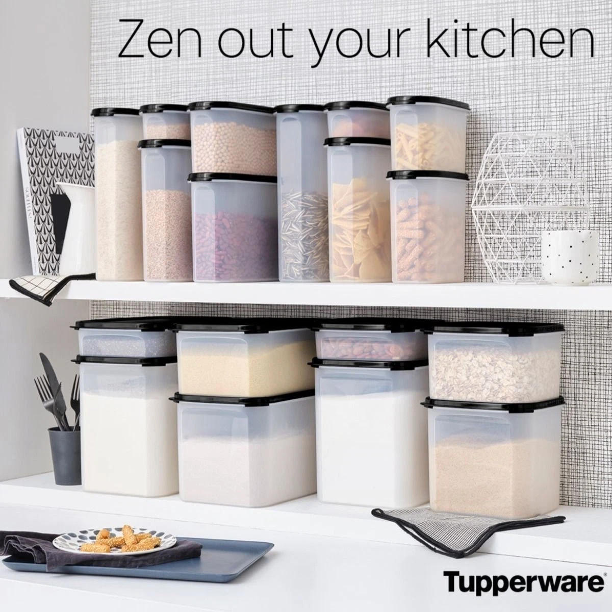 Tupperware Modular Mates GET 2 PINK Rectangular 4 CONTANERS HOLD 37 CUPS NEW