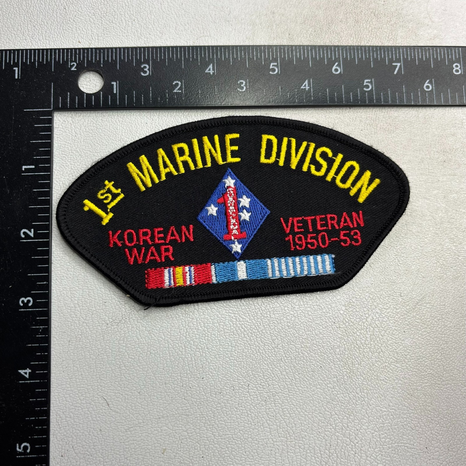 USMC Marines 1ST MARINE DIVISION KOREAN WAR VETERAN 1950-1953 Hat Patch 60NV