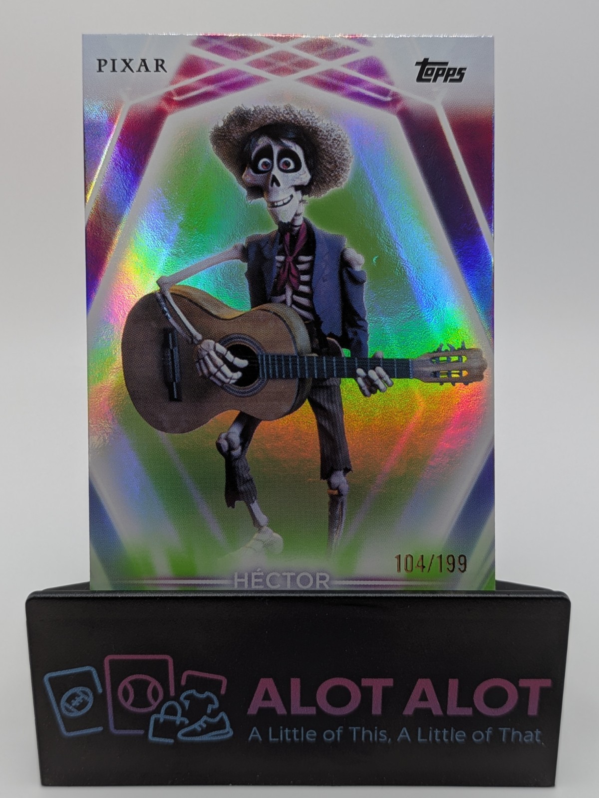 2026 Topps Disney Neon Hector #66 Green Holofoil Refractor 104/199