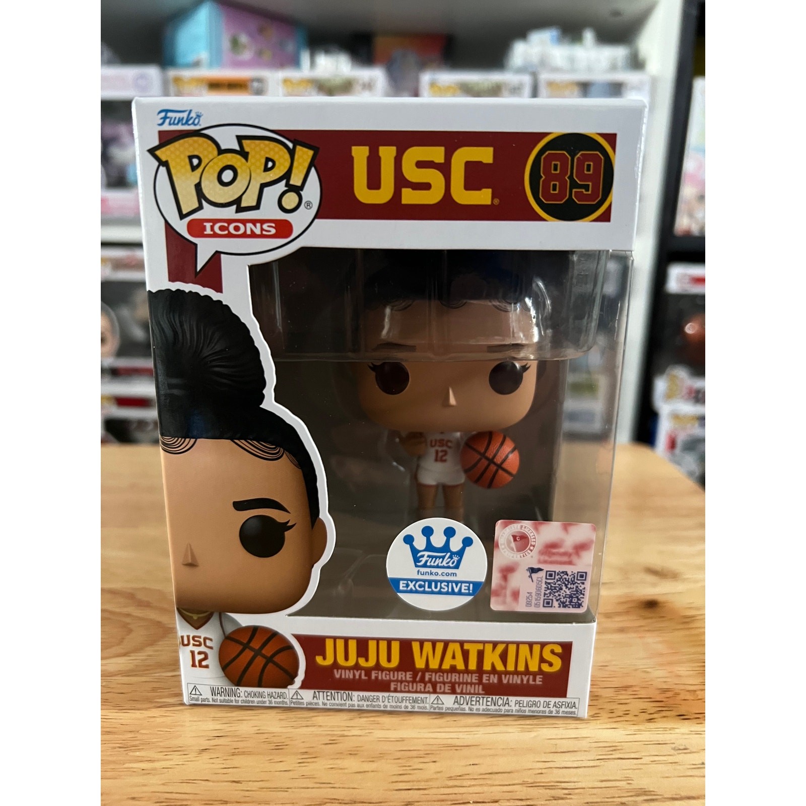 EXCLUSIVE Juju Watkins Funko Pop #89 Sports Icons USC Basketball Trojans Vinyl