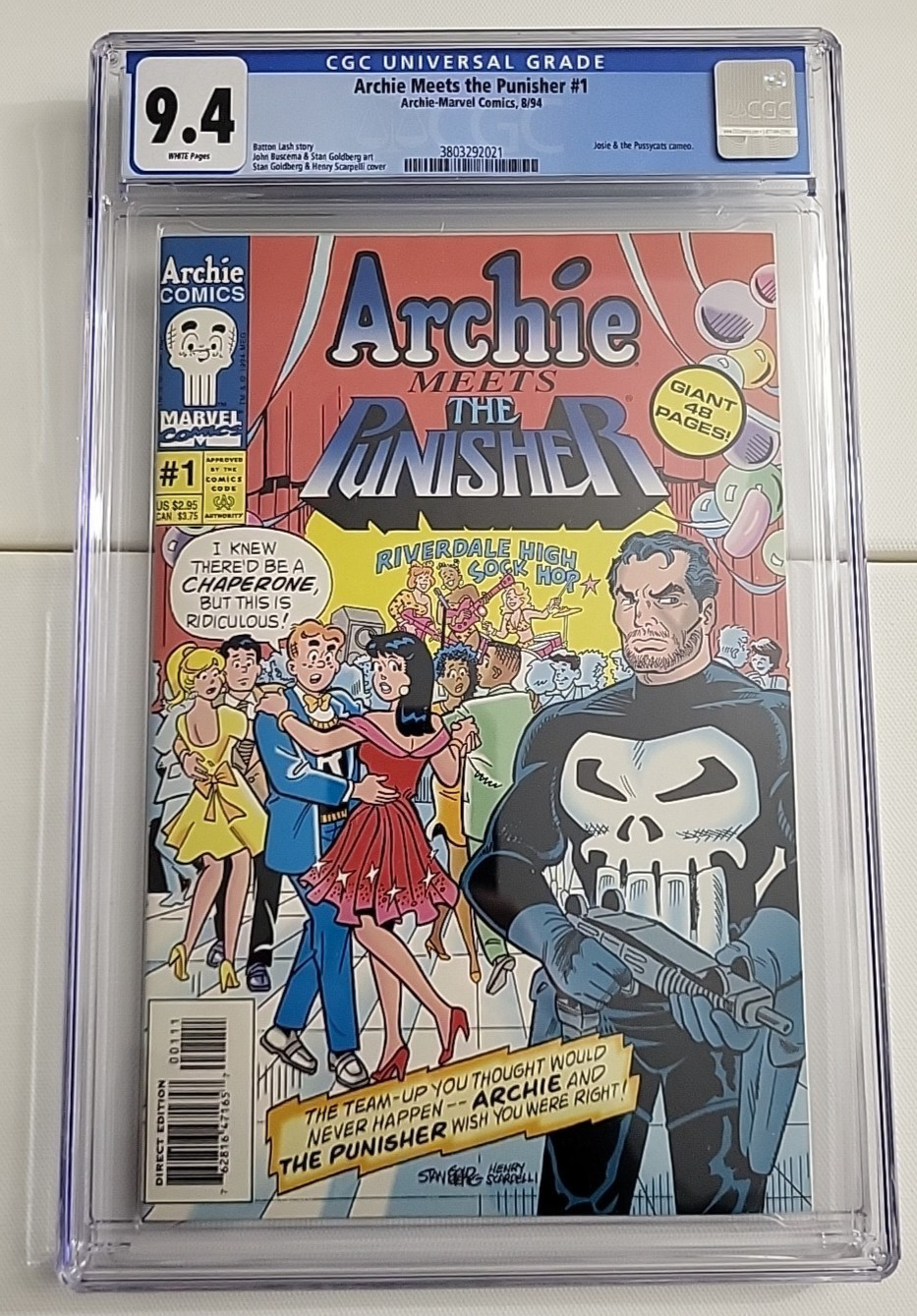 Archie Meets the Punisher # 1 CGC 9.4 1994 Comic