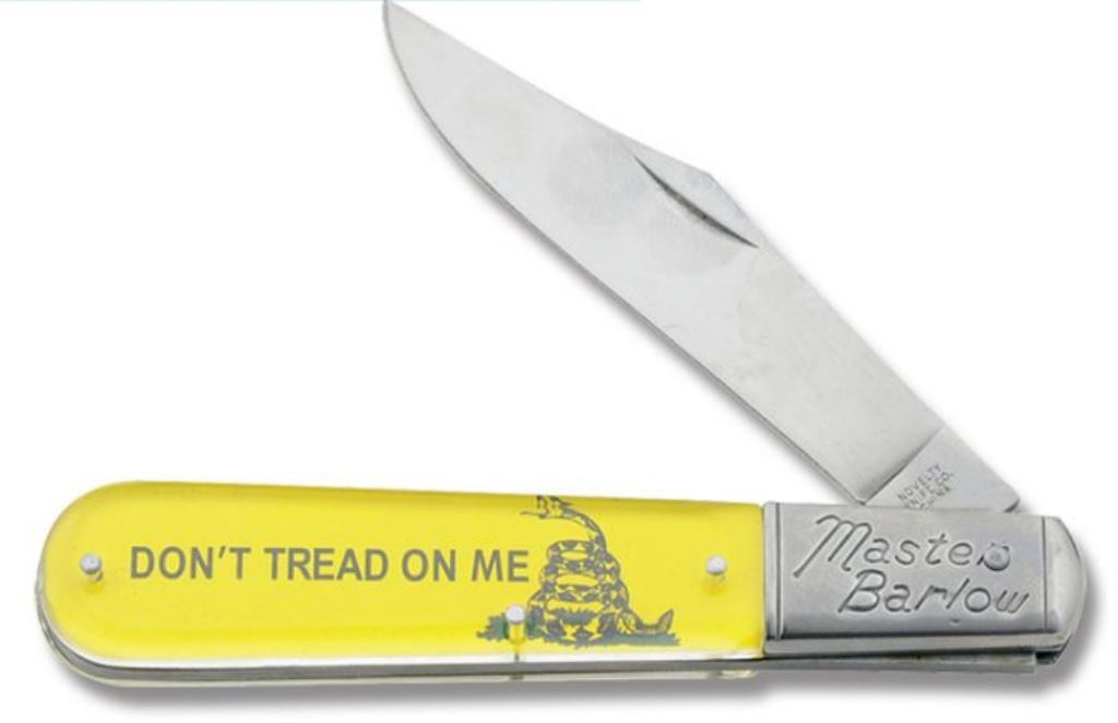 Don’t Tread On Me – Gadsden Flag Large Master Barlow Pocket Knife – NV257