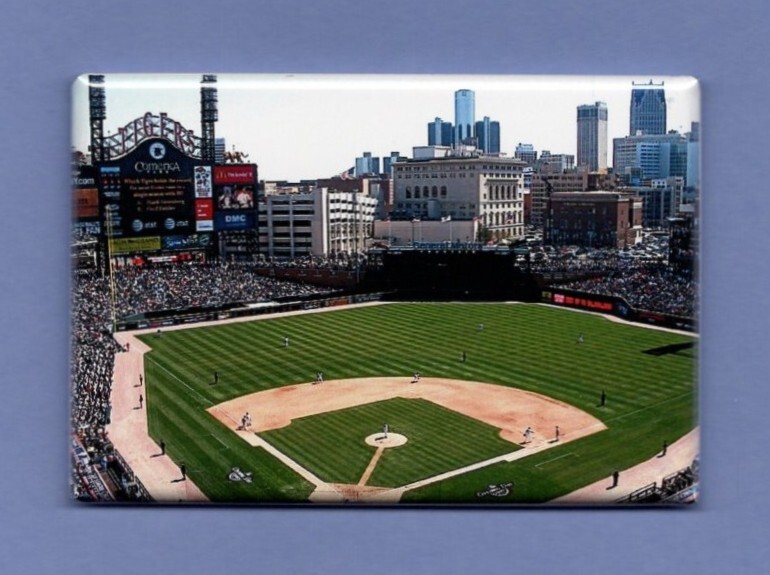 COMERICA PARK *2X3 FRIDGE MAGNET* DETROIT TIGERS MLB FIELD BASEBALL MAJOR LEAGUE