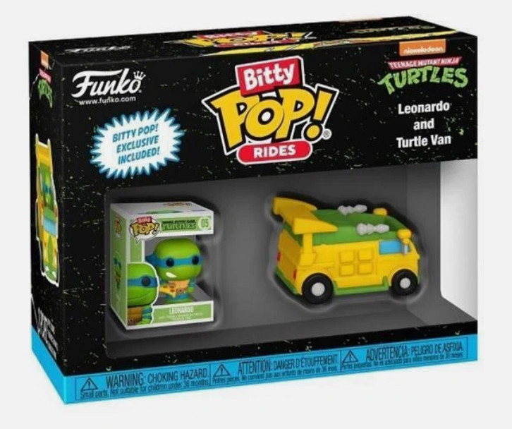 Funko Bitty POP! Rides: TMNT Leonardo and Turtle Van