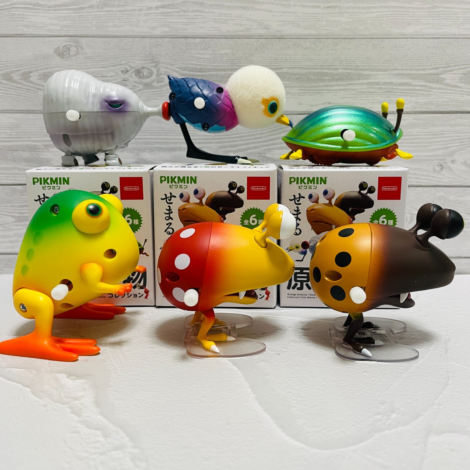 Pikmin Protists Figure Collection Complete BOX set of 6 types wind up toys New