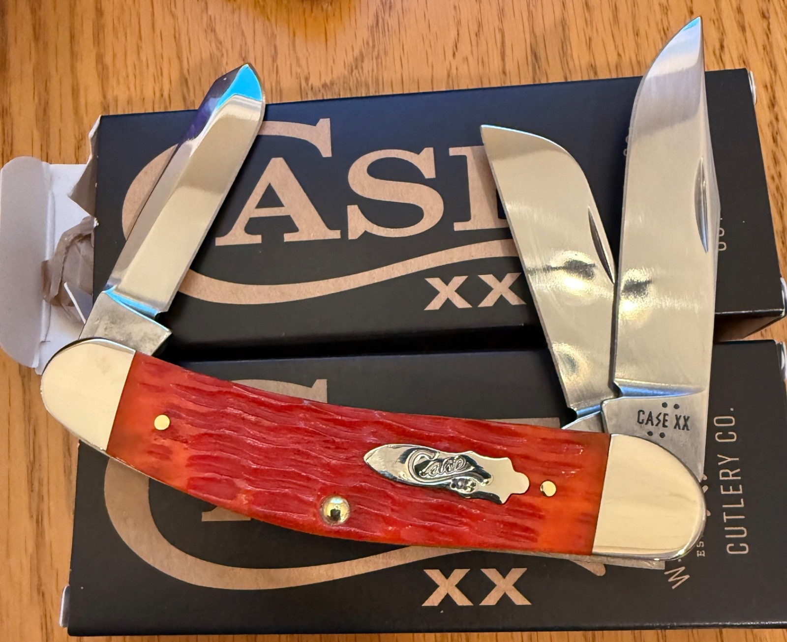 CASE TONY BOSE TEQUILA SUNRISE SOWBELLY KNIFE NEVER USED IN BOX #TB6339 SS SMRT3
