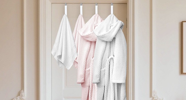 4 Pack Over The Door Hooks,5 in Hooks for Hanging Heavy Duty Door Hanger,Towel