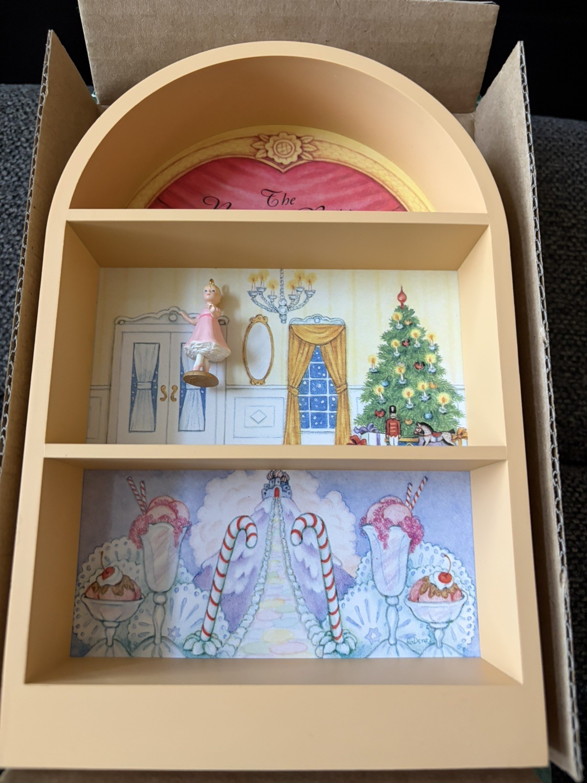 Hallmark The Nutcracker Ballet 5 Miniature Ornament Set Display Stage Christmas