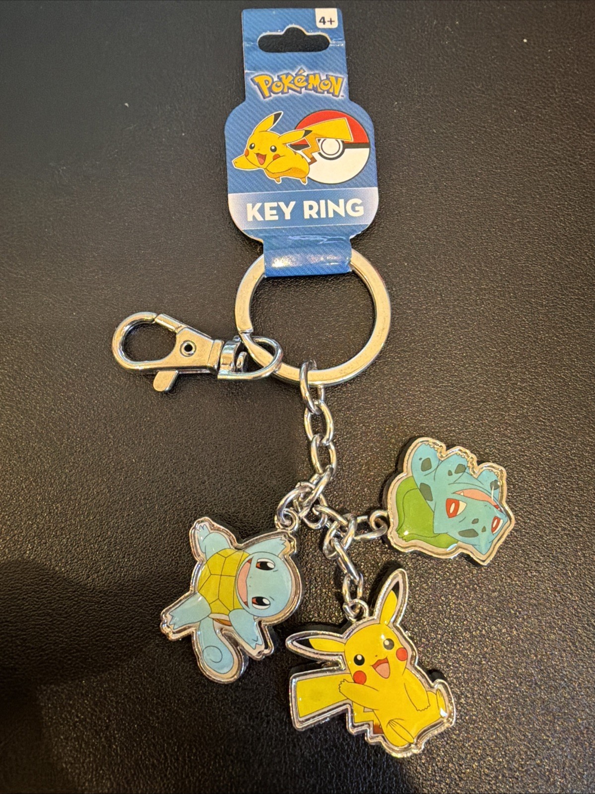 Pokemon 2016 Three Figures Keychain – Bulbasaur/Pikachu/Squirtle/Charmander