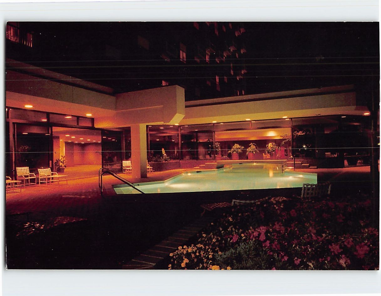 Postcard Indoor/Outdoor Pool Little America Hotel & Restaurant Utah USA