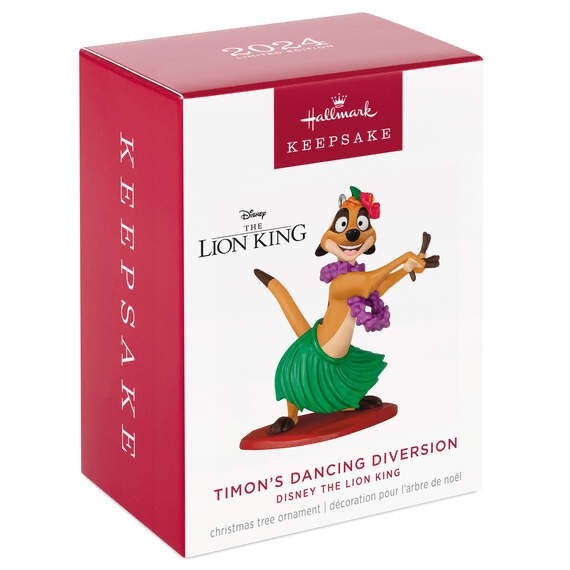 Hallmark Keepsake 2024 Disney The Lion King Timon’s Dancing Diversion Ornament,
