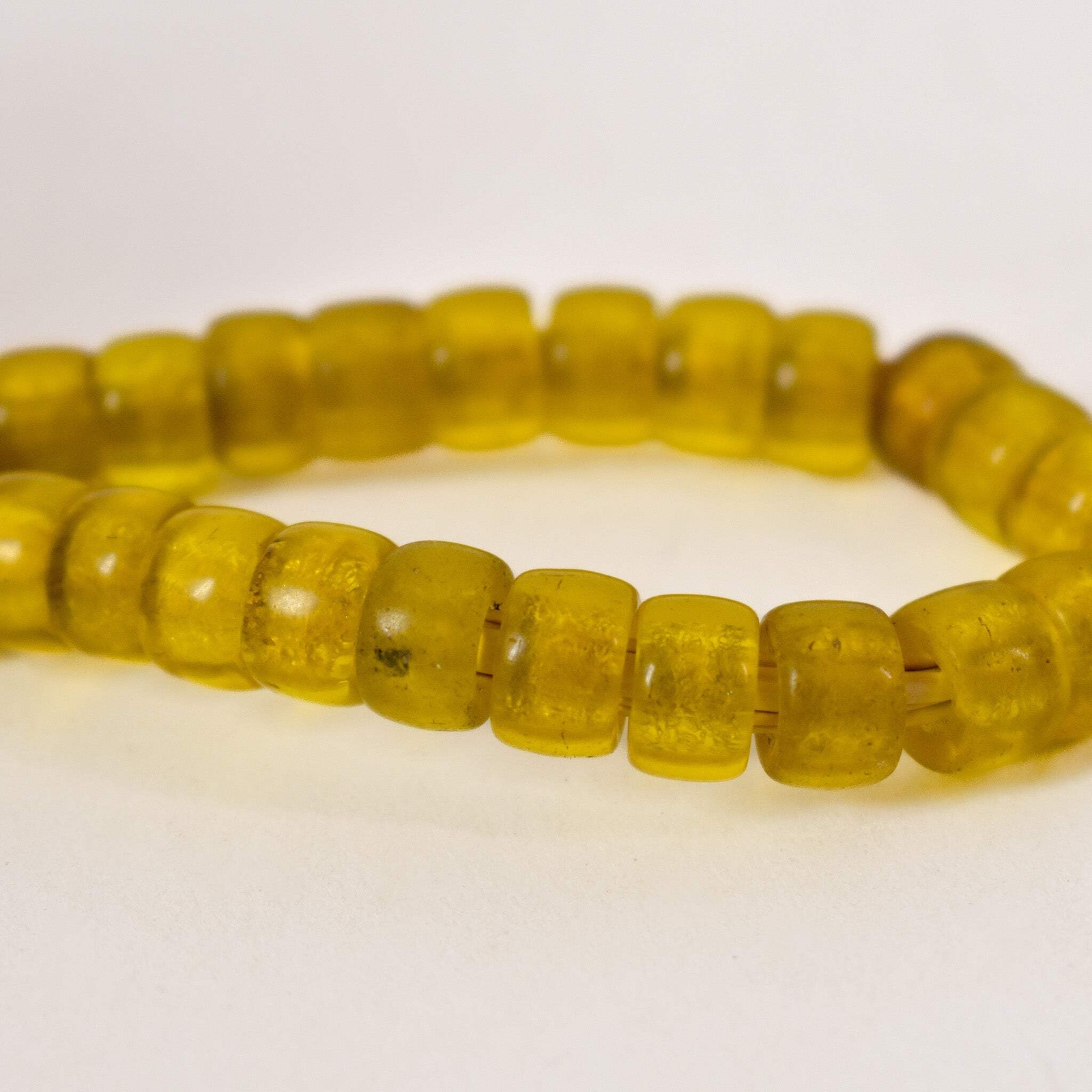 Padre Translucent Yellow Trade Beads