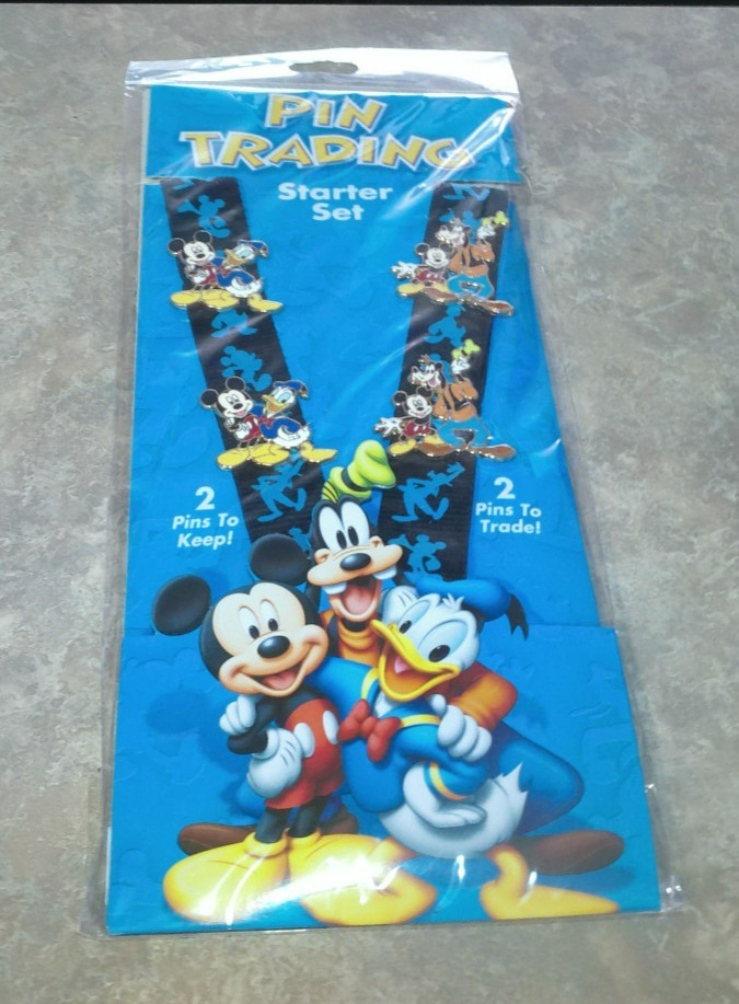 Disney Parks Friends are Forever 4 Pin Starter Set with Lanyard “BRAND NEW”