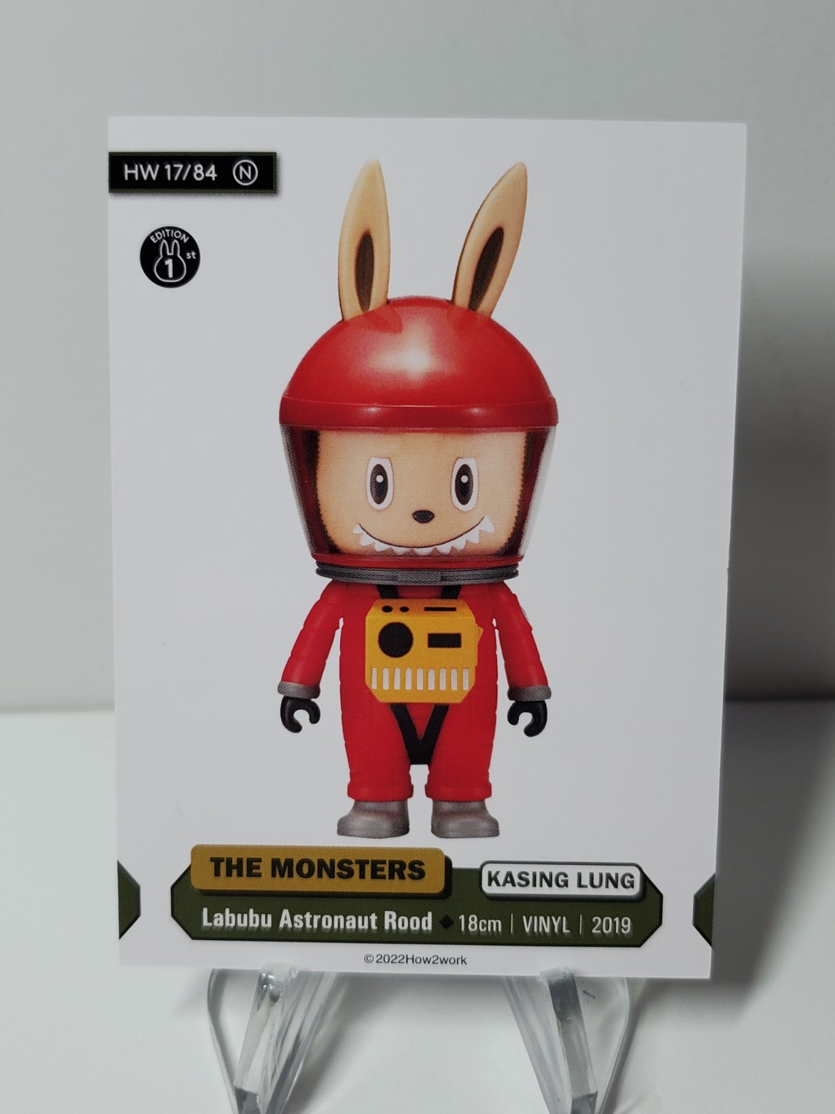 🔥2022 How2Work THE MONSTERS Series #1 CARD! “LABUBU ASTRONAUT ROOD” 17/84 N🔥