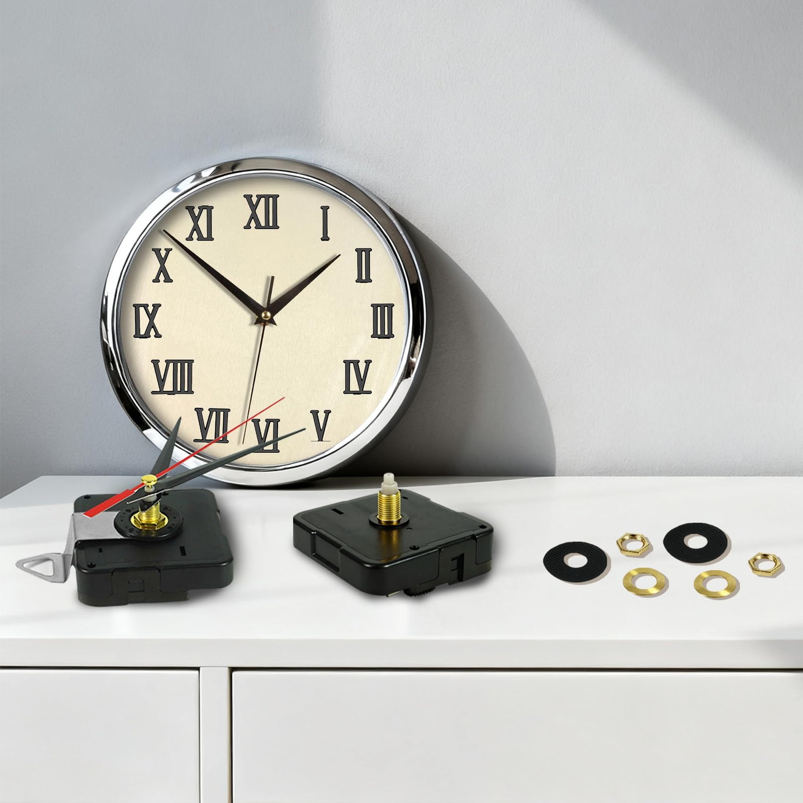 High Torque Quartz Clock Movement Mechanism Replacement Kit with Clock Faces …