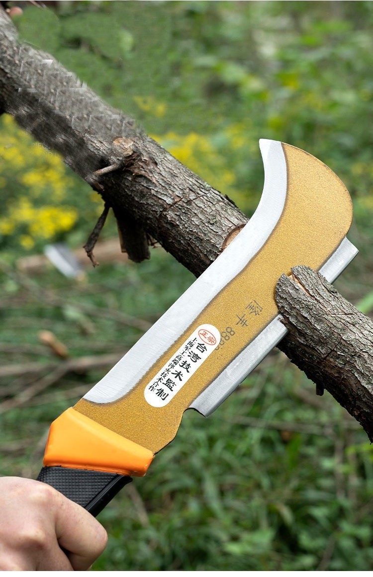 Billhook Sickle Machete for Clearing and Harvesting Yard Tool Double Blade