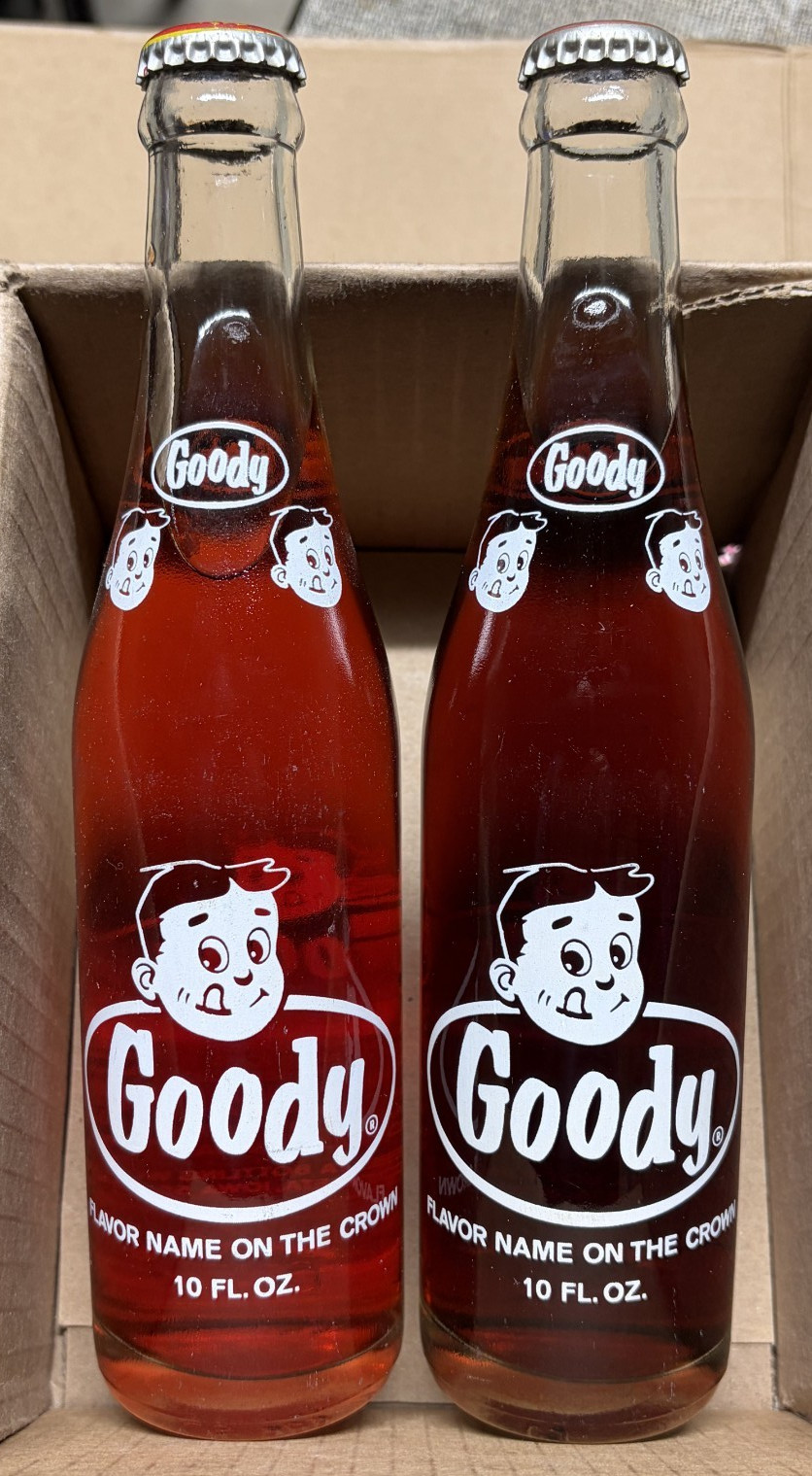 GOODY…..10oz soda acls….Maquoketa Bottling,-Maquoketa, Iowa. (7 Flavors)
