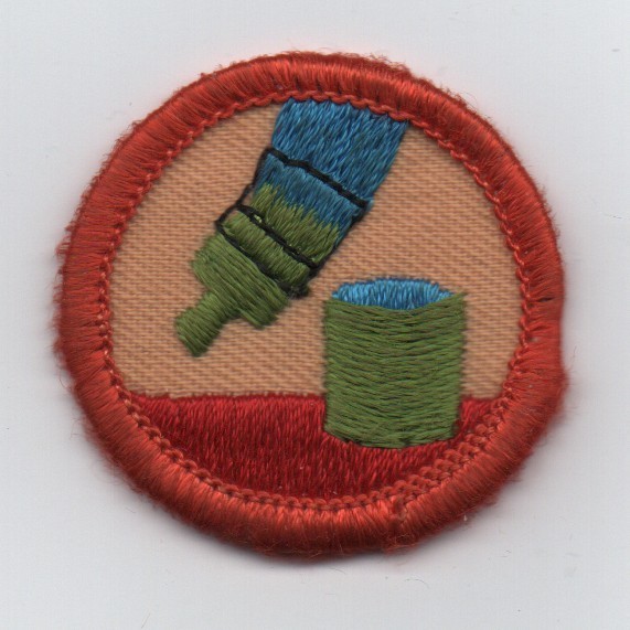 Do-It-Yourself, Junior GS Proficiency Badge, Orange Brd, Tan Bkgd. (1980-2001)