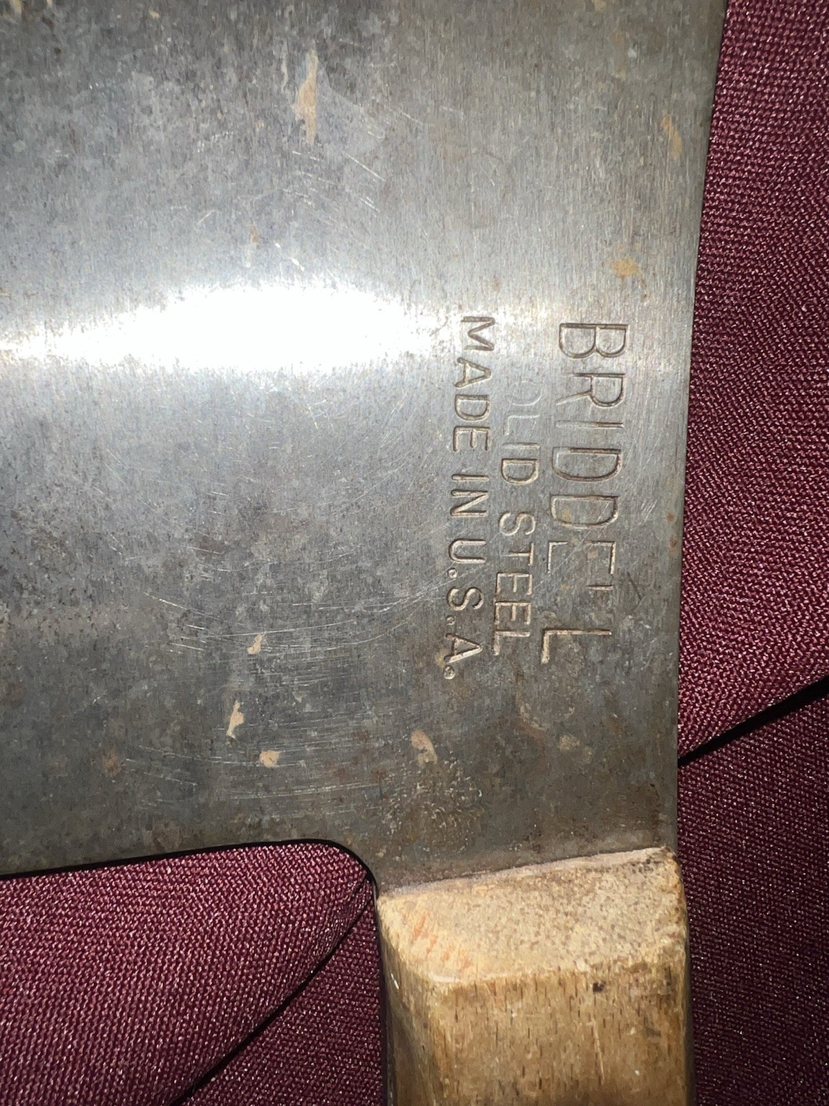 VINTAGE BRIDDELL MEAT CLEAVER
