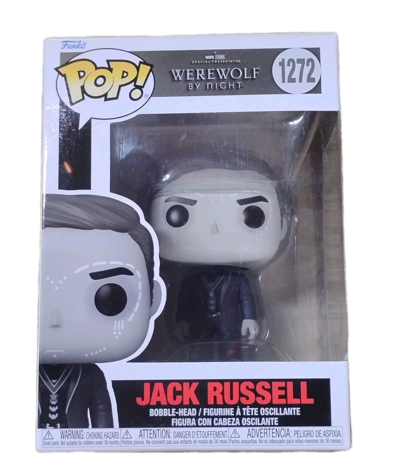 Funko Pop! Marvel Werewolf by Night Jack Russell #1272 Vinyl Figure NIB