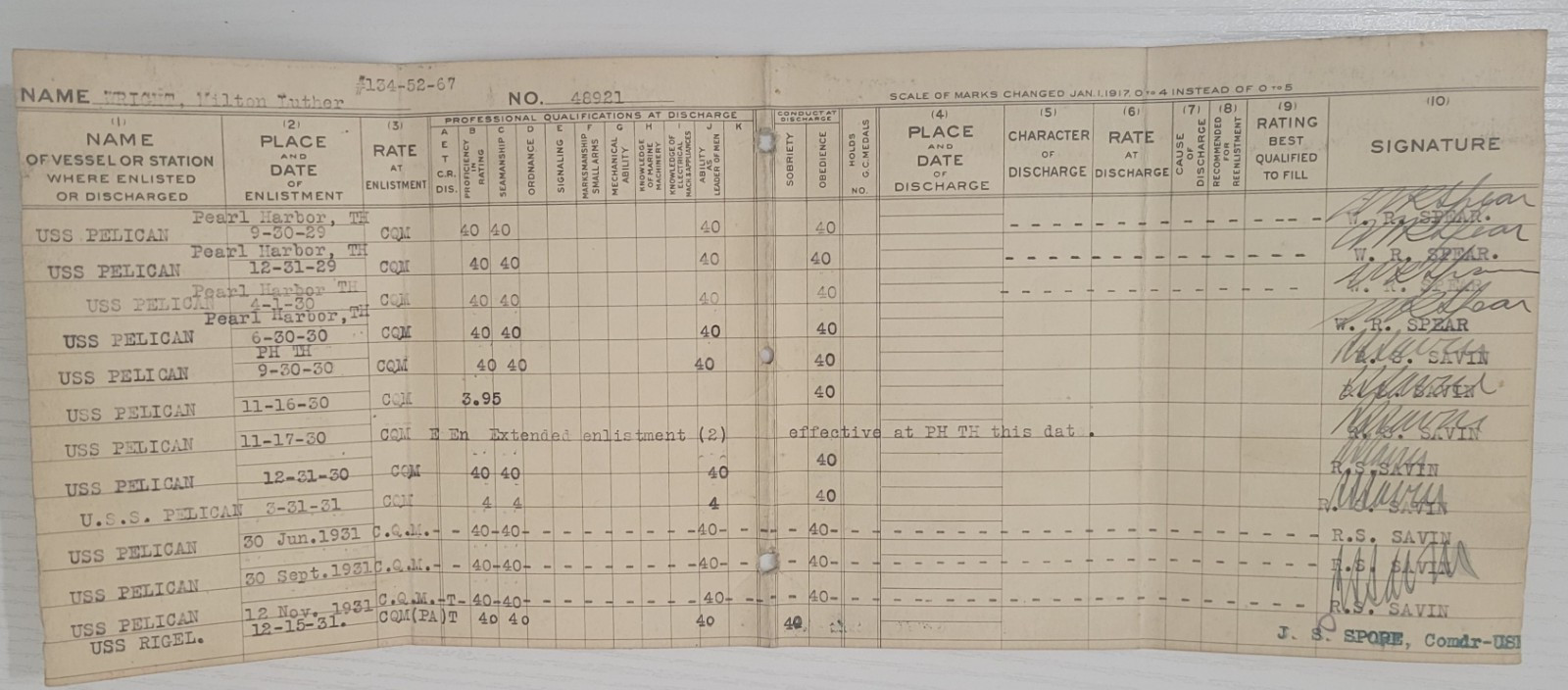 US Navy Lt Commander Continuous Service Certificates 1913-1947 Rare
