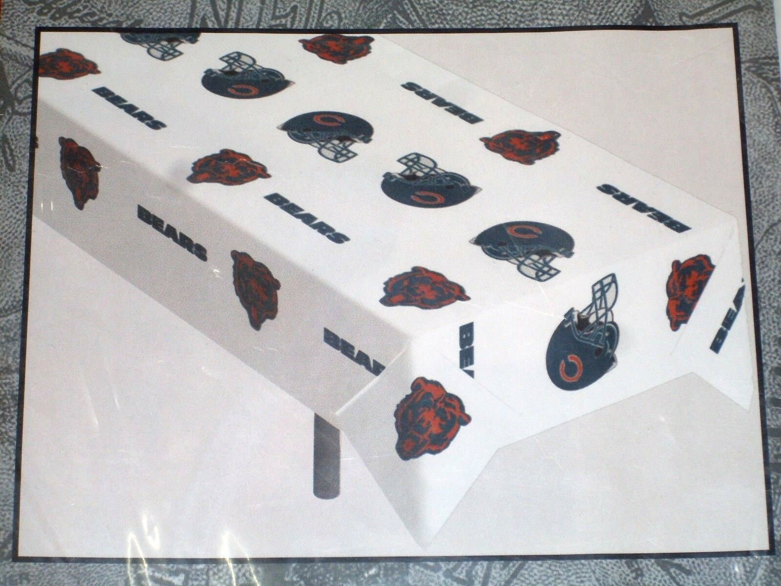CHICAGO BEARS Plastic Vinyl Table Cover #05 SALE – NEW